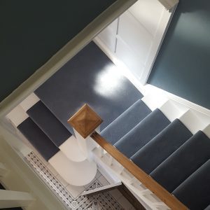 Stair carpet runner grey
